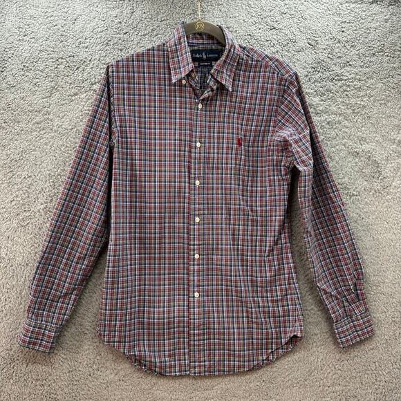 Polo Ralph‎ Lauren Men's Small Multicolor Plaid Long Sleeve Button Up Shirt - Picture 1 of 8